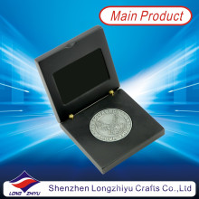 Антикварная серебряная монета Eagle Coin с чёрным деревянным ящиком (LZY1300012)